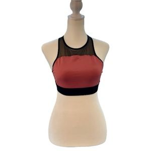PINK Victoria’s Secret Pink & Black Sports Bra-S